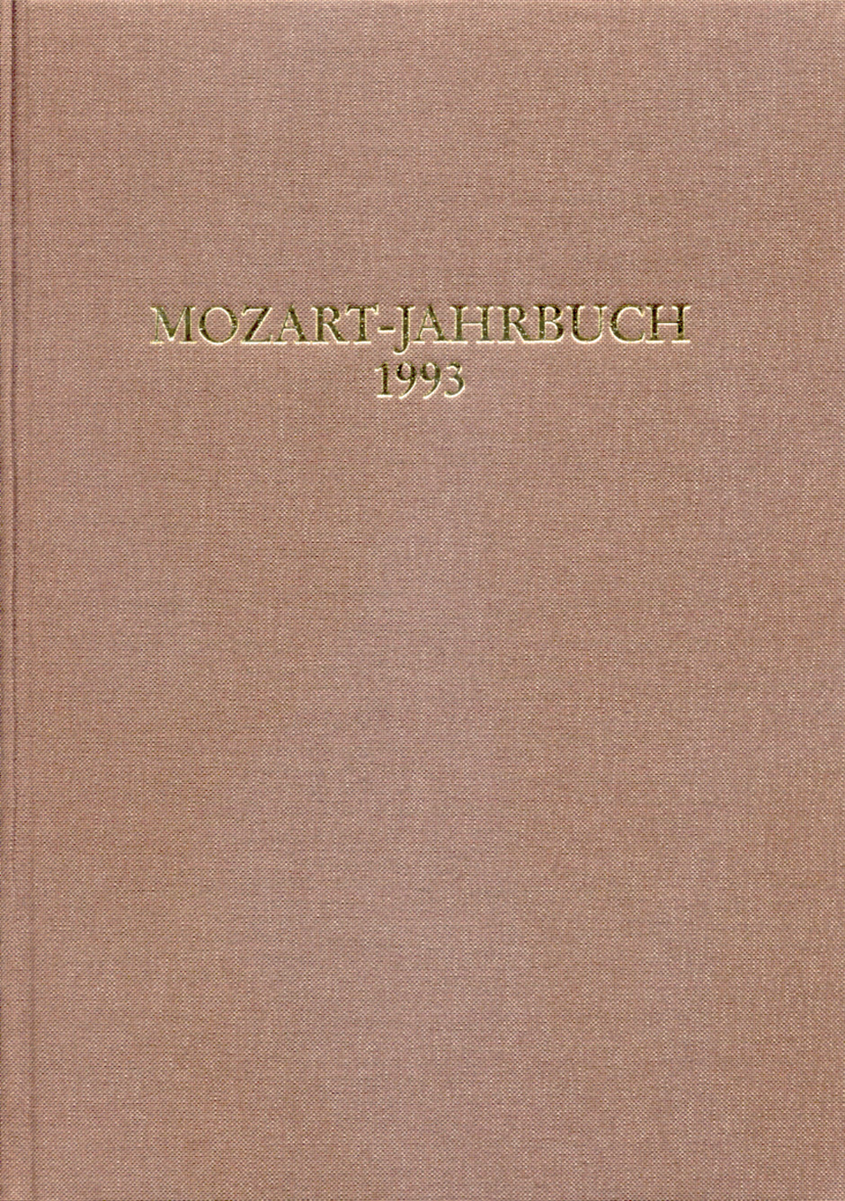Mozart-Jahrbuch 1993 -
