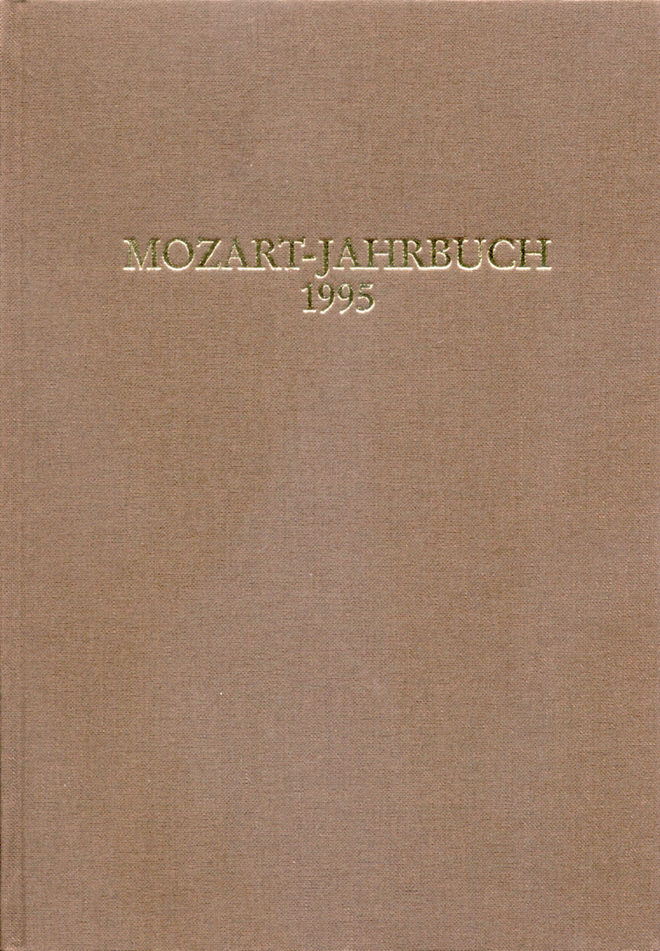 Mozart-Jahrbuch 1995 -