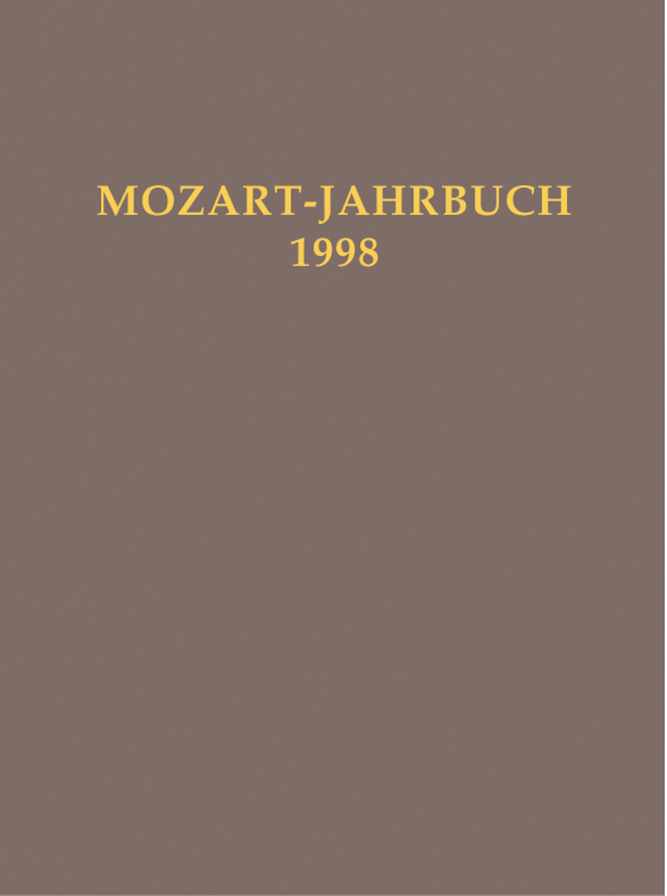 Mozart-Jahrbuch 1998 -