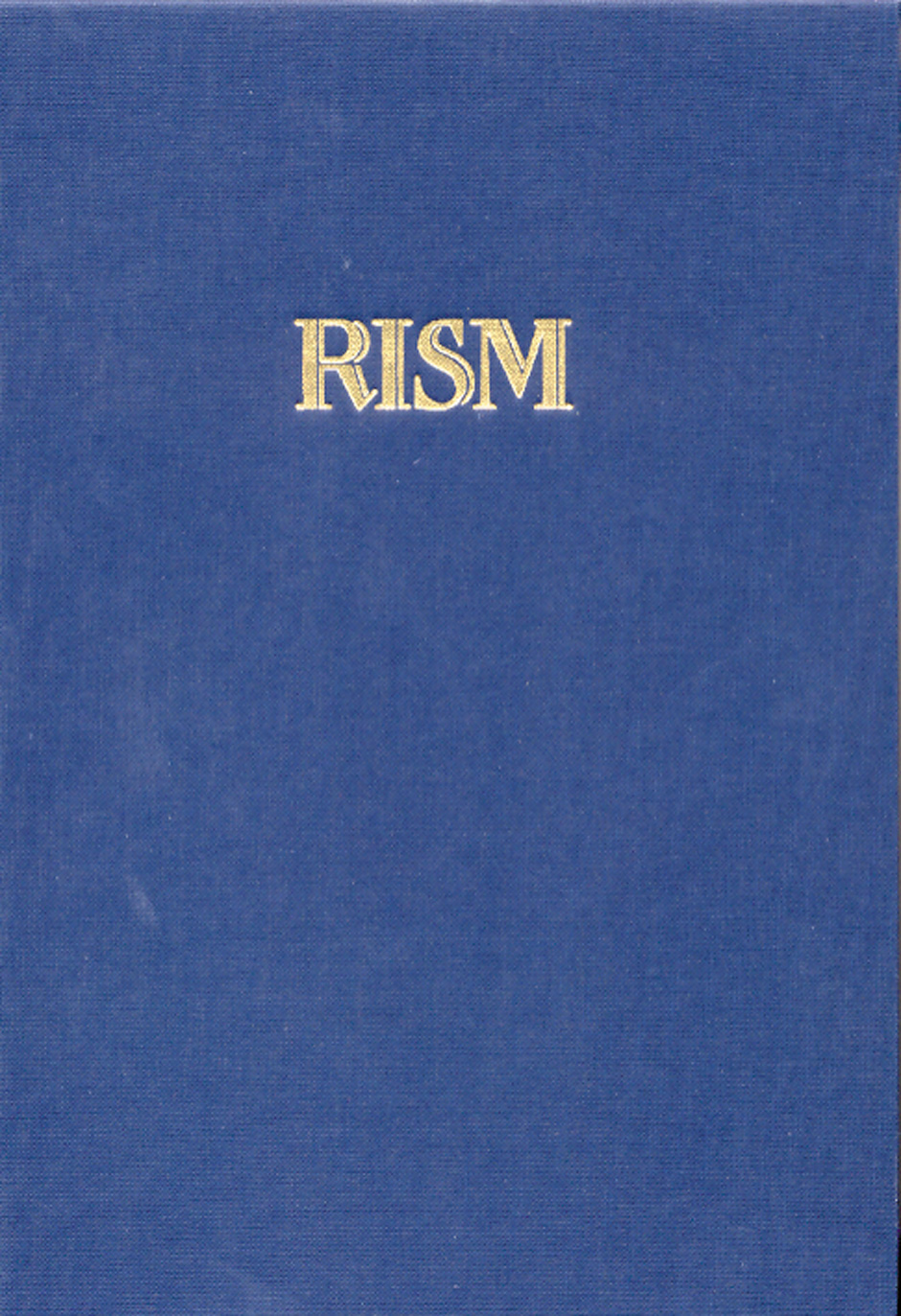 Répertoire International des Sources Musicales (RISM) / Internationales Quellenlexikon der Musik. RISM-Bibliothekssigel -
