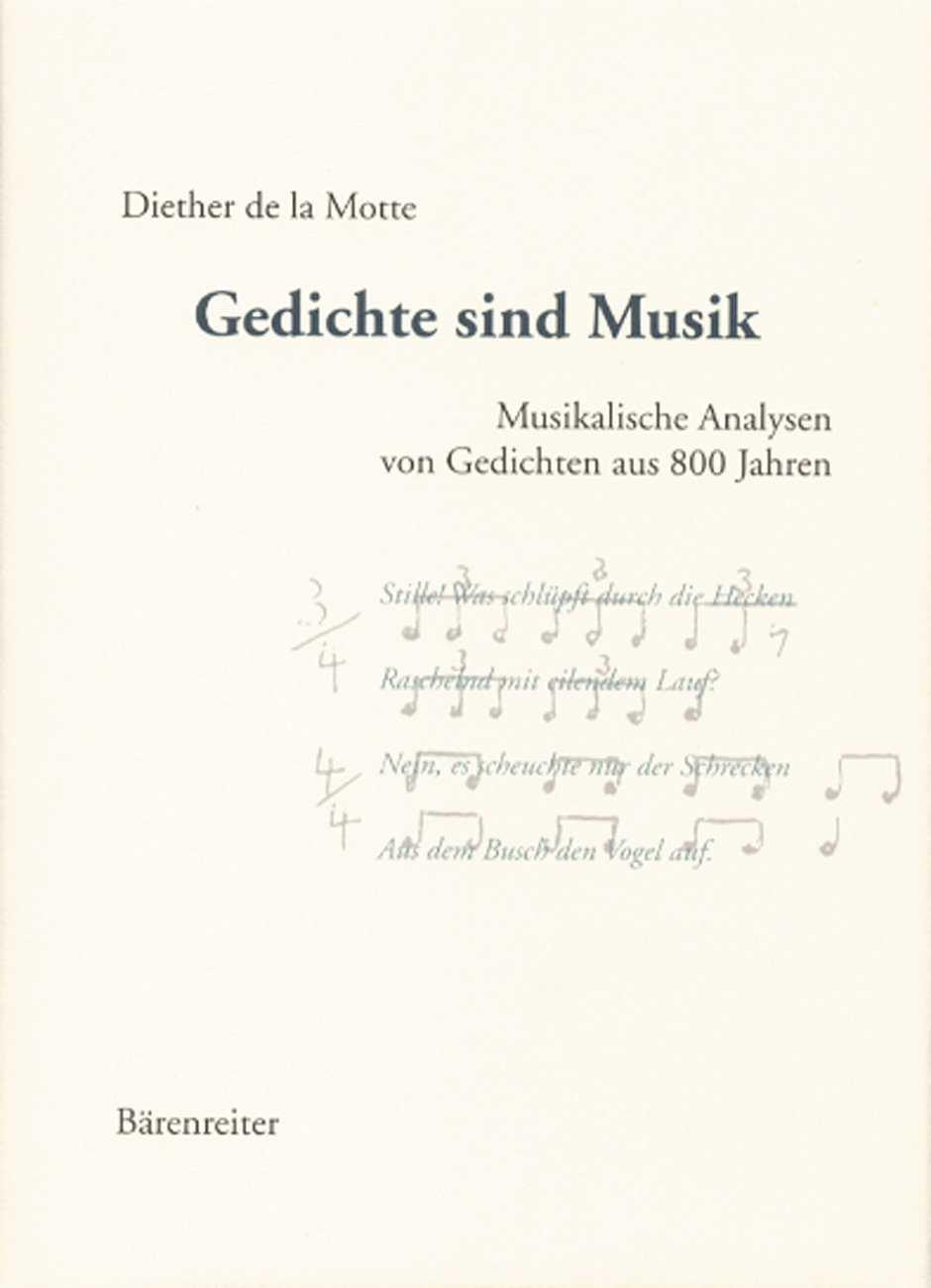 Gedichte sind Musik - Motte, Diether de la