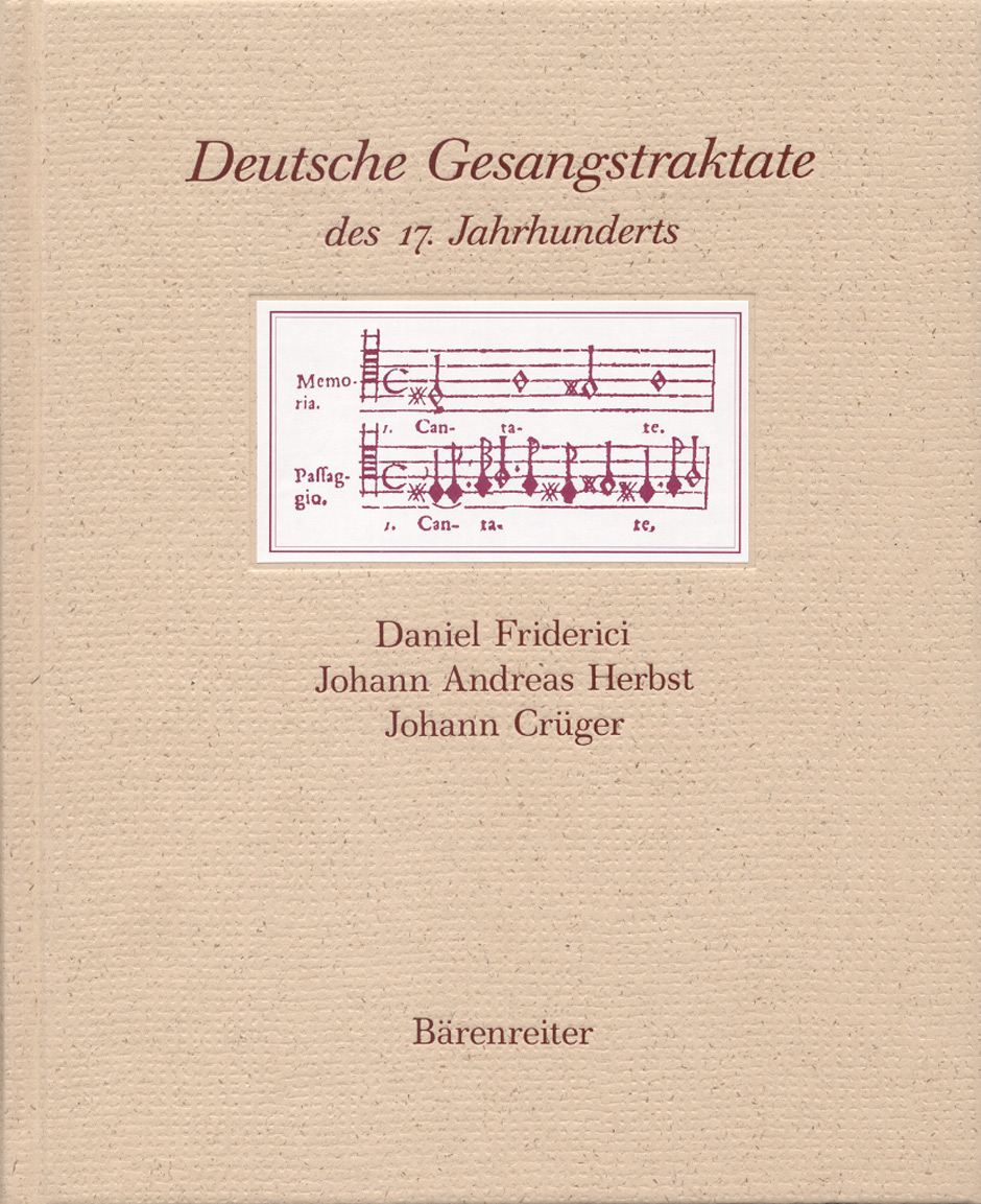 Deutsche Gesangstraktate des 17. Jahrhunderts -