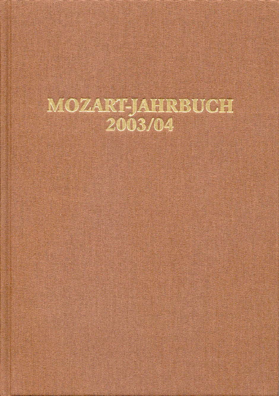 Mozart-Jahrbuch 2003/04 -