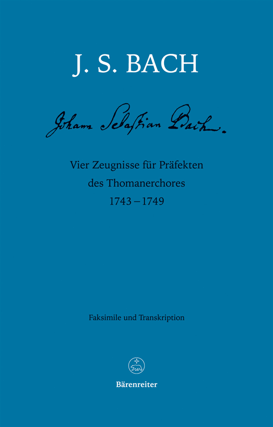Vier Zeugnisse für Präfekten des Thomanerchores 1743-1749 - Bach, Johann Sebastian