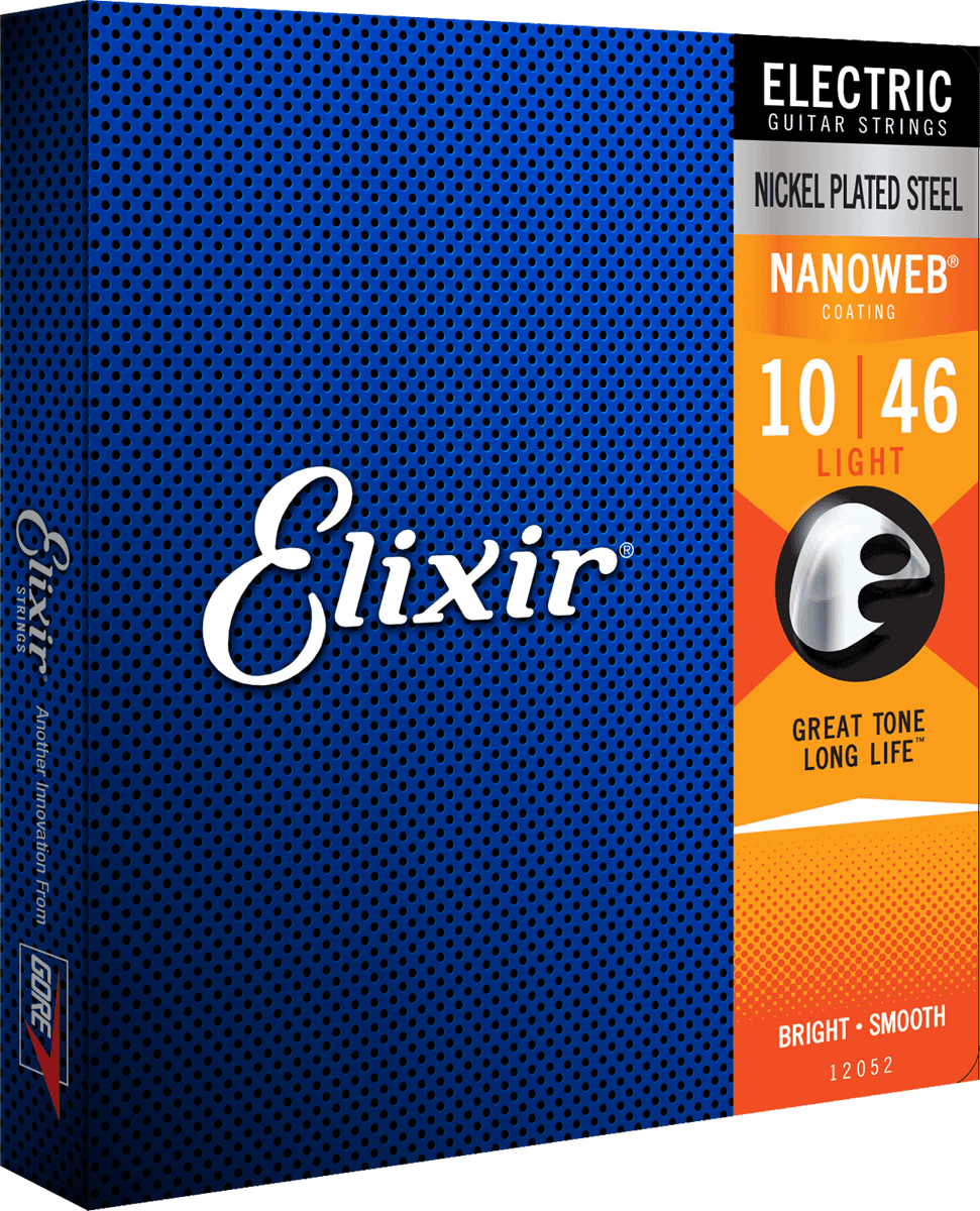 Elixir strings Nanoweb Electric guitar Nickel plated steel light 10-46