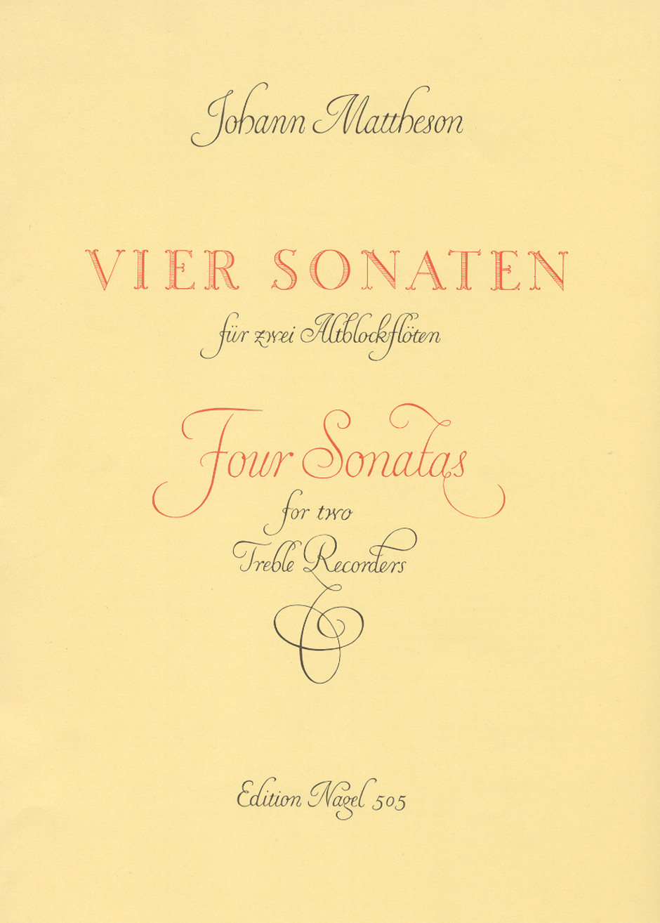 Vier Sonaten - Mattheson, Johann