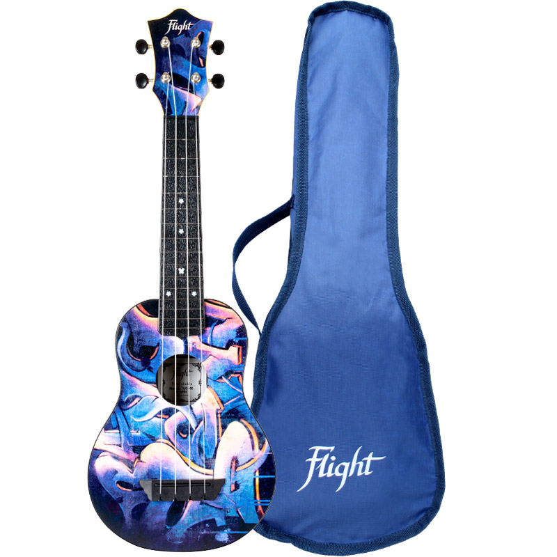 Flight Travel Ukulele - Graffiti, TUS40 ABS