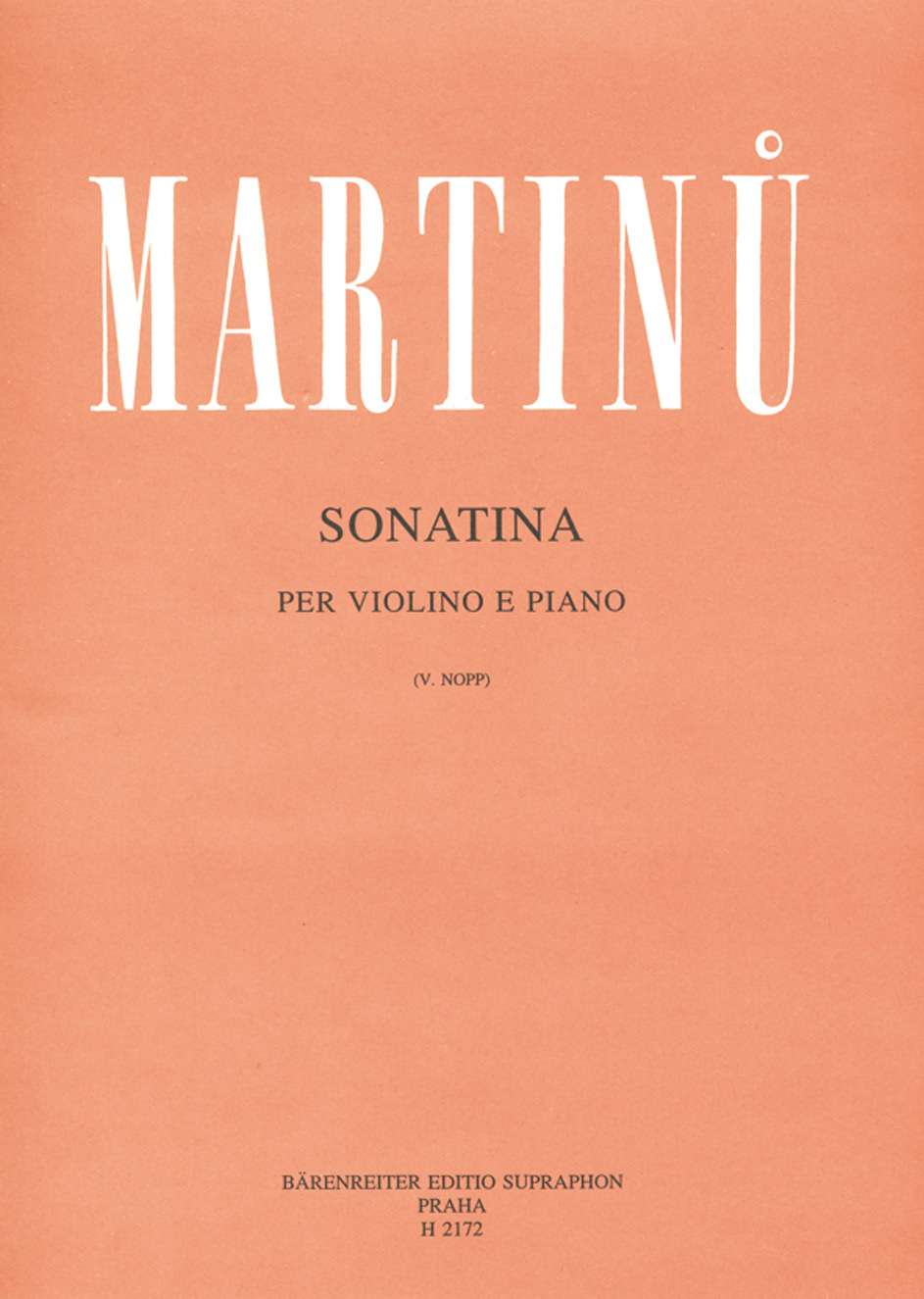 Sonatina - Martinu, Bohuslav