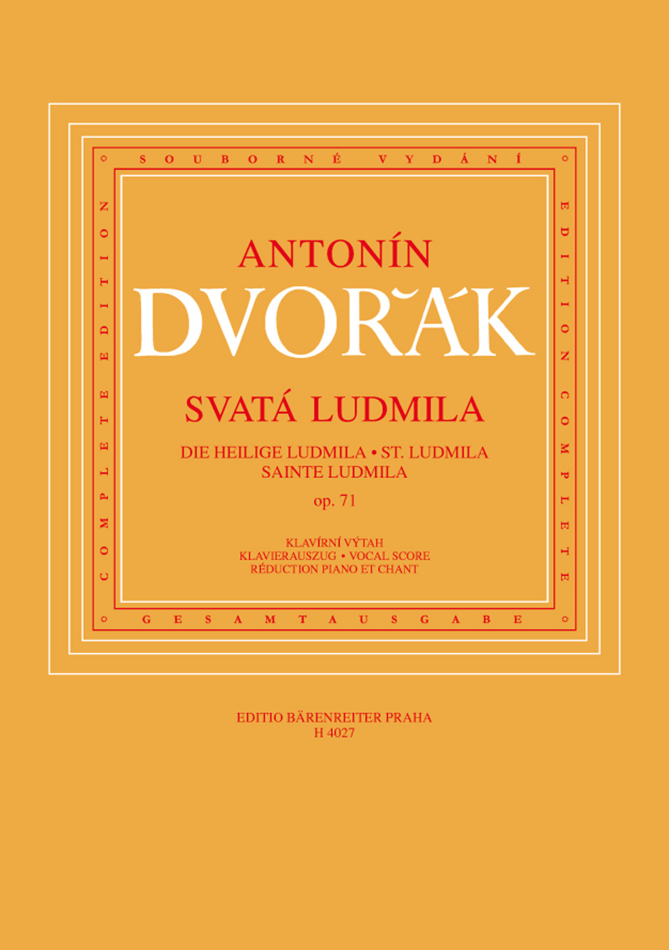 Die heilige Ludmila - Dvorák, Antonín