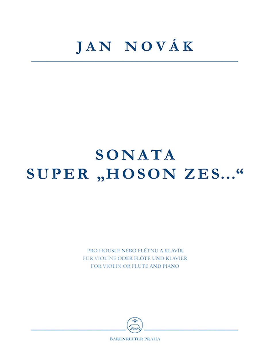 Sonata super Hoson zes... - Novák, Jan