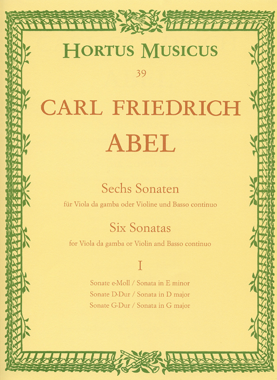 Sechs Sonaten - Abel, Carl Friedrich