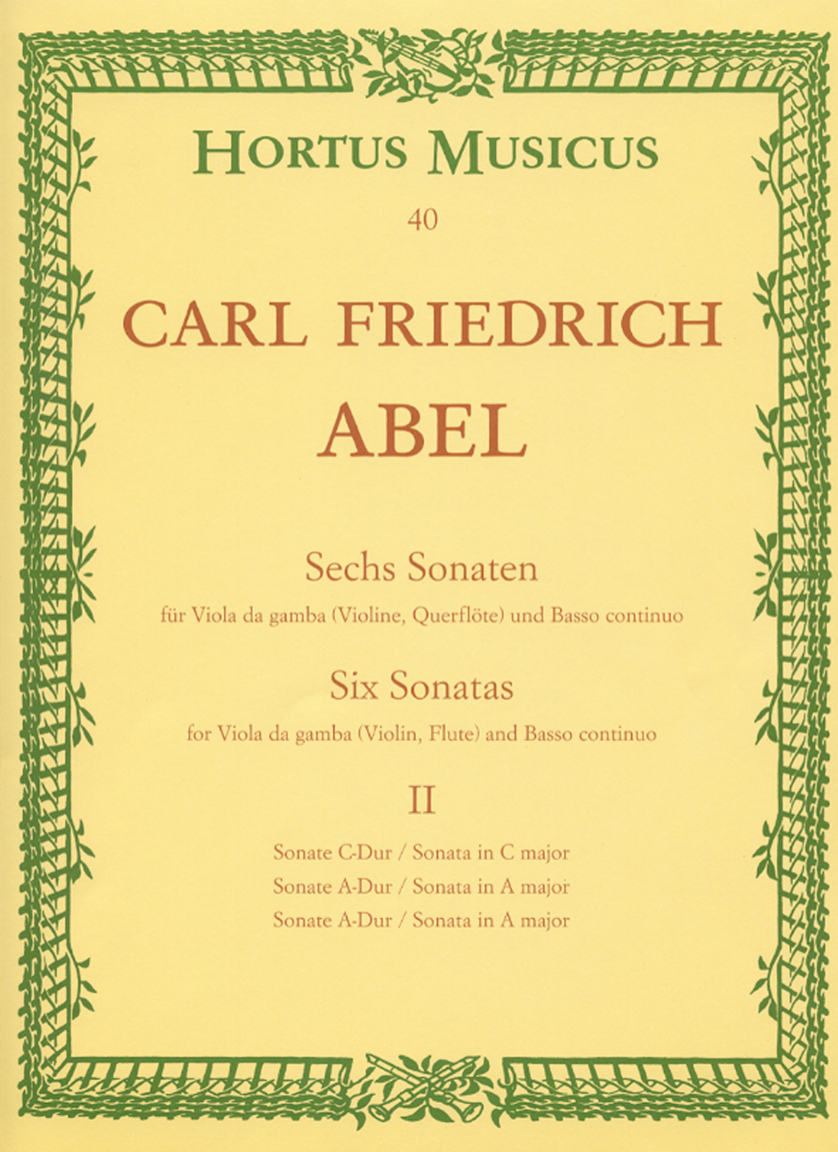 Sechs Sonaten - Abel, Carl Friedrich