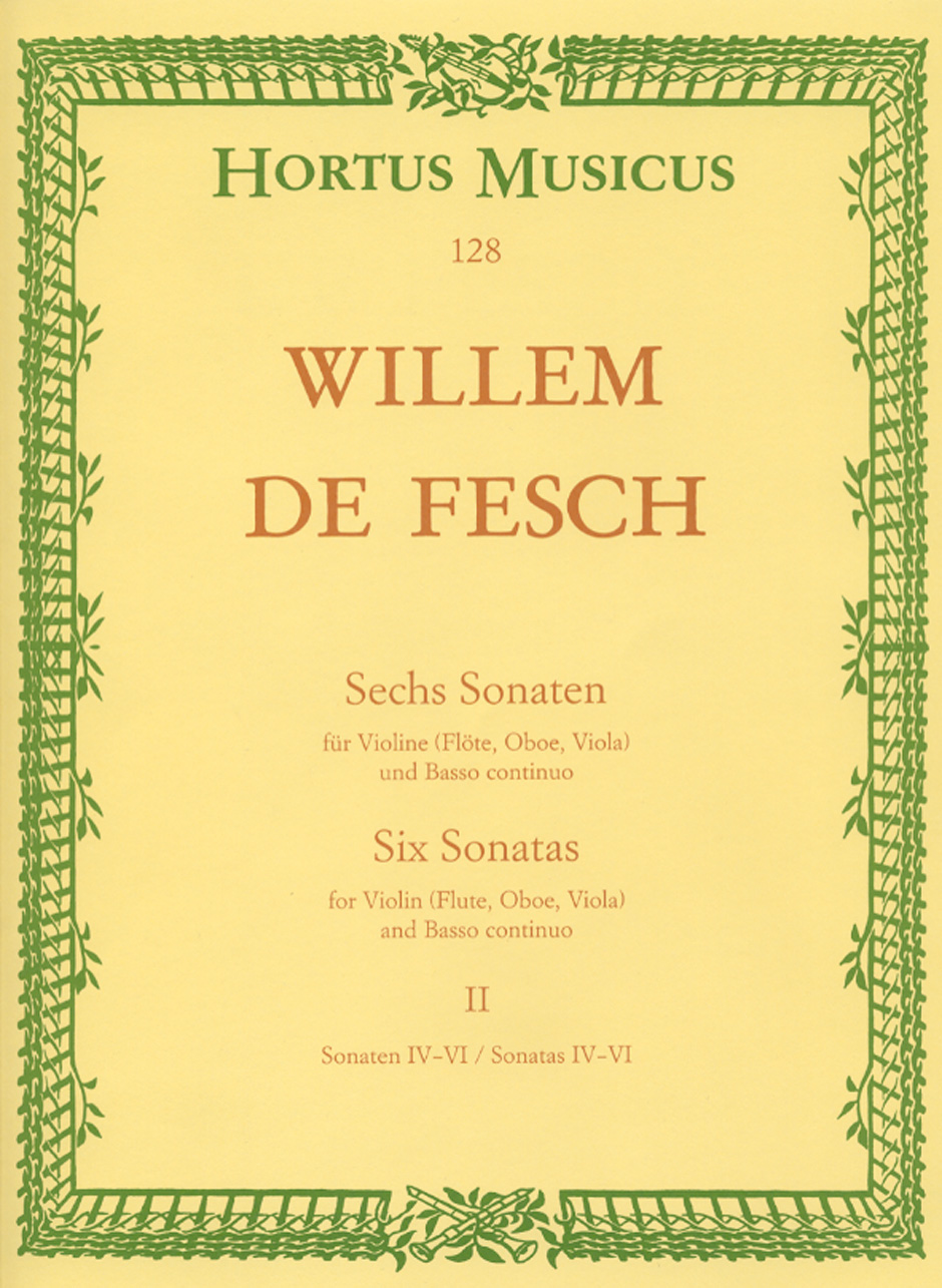 Six Sonatas - Fesch, Willem de