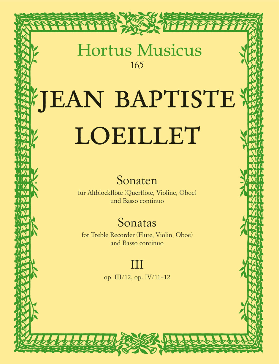Sonatas - Loeillet, Jean Baptiste (de Gant)