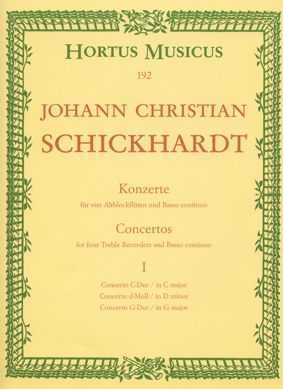 Sechs Concertos - Schickhardt, Johann Christian