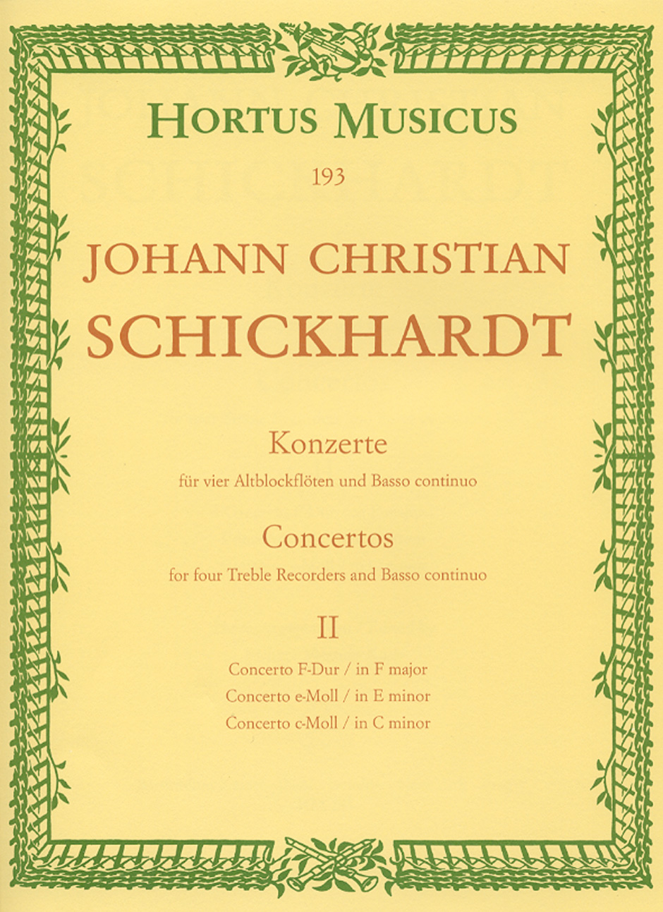 Sechs Concertos - Schickhardt, Johann Christian