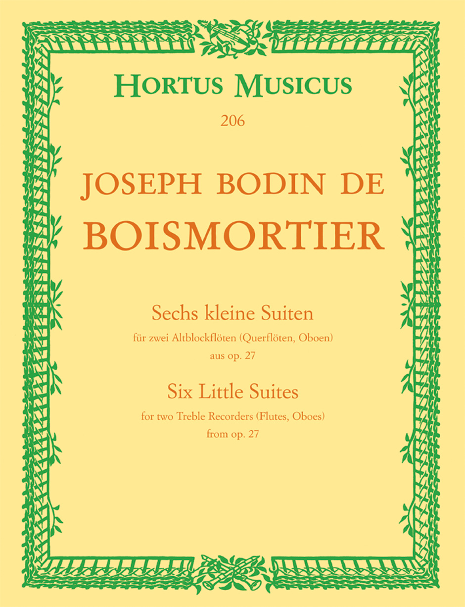 Sechs kleine Suiten aus op. 27 - Boismortier, Joseph Bodin de