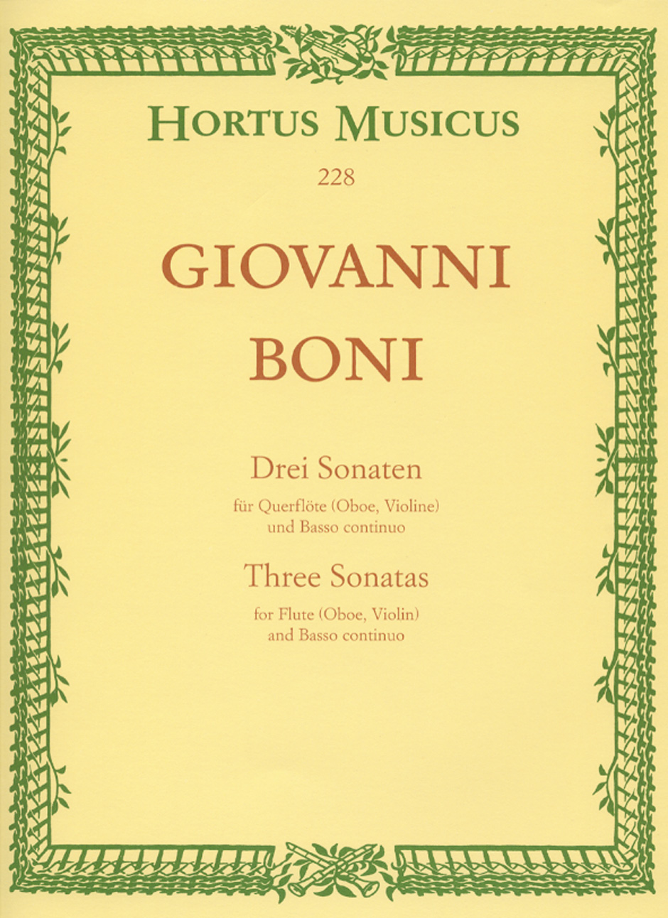 Three Sonatas - Boni, Giovanni