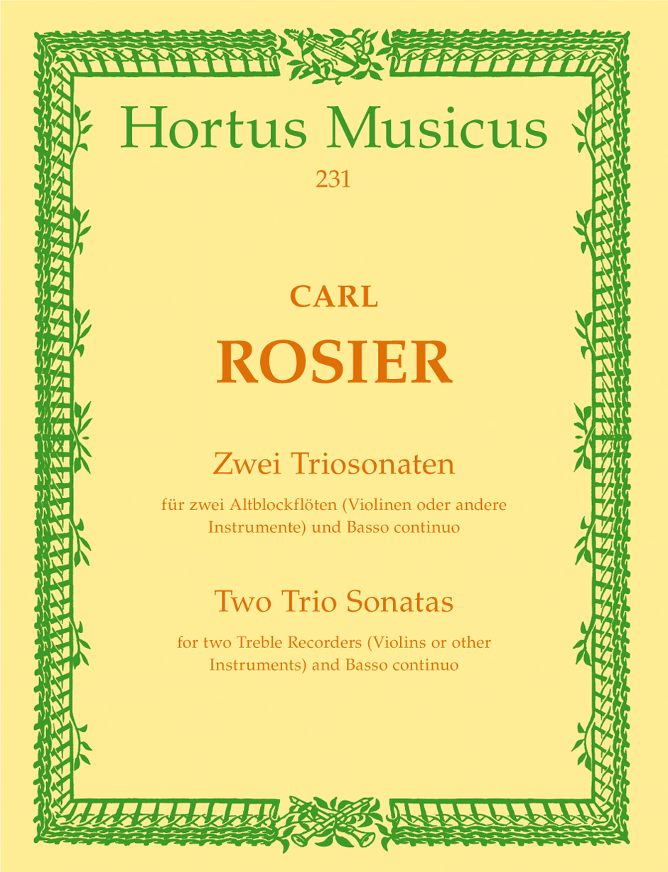 Zwei Triosonaten - Rosier, Carl