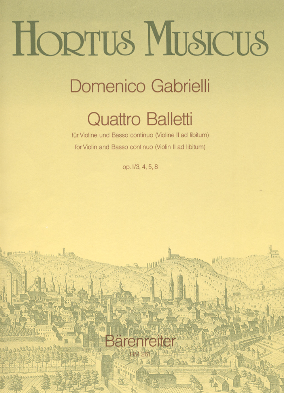 Quattro Balletti - Gabrielli, Domenico