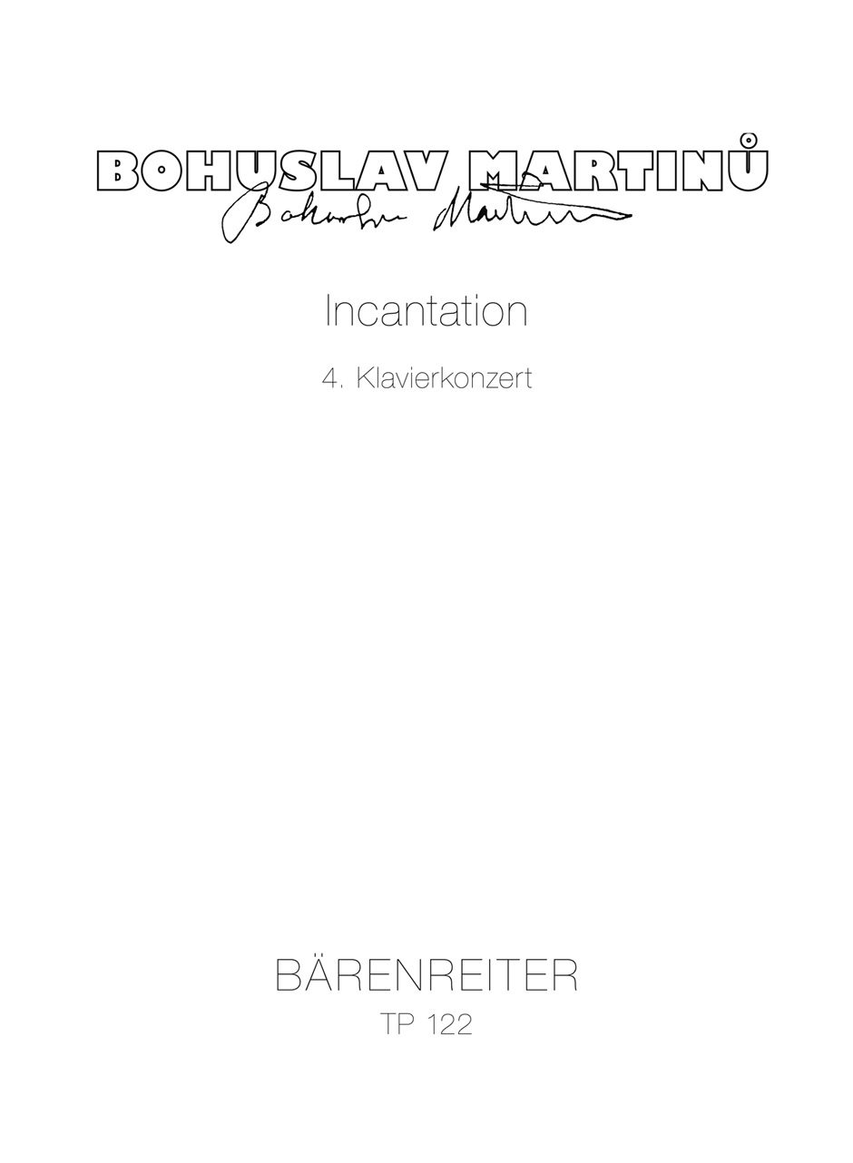Incantation - Martinu, Bohuslav