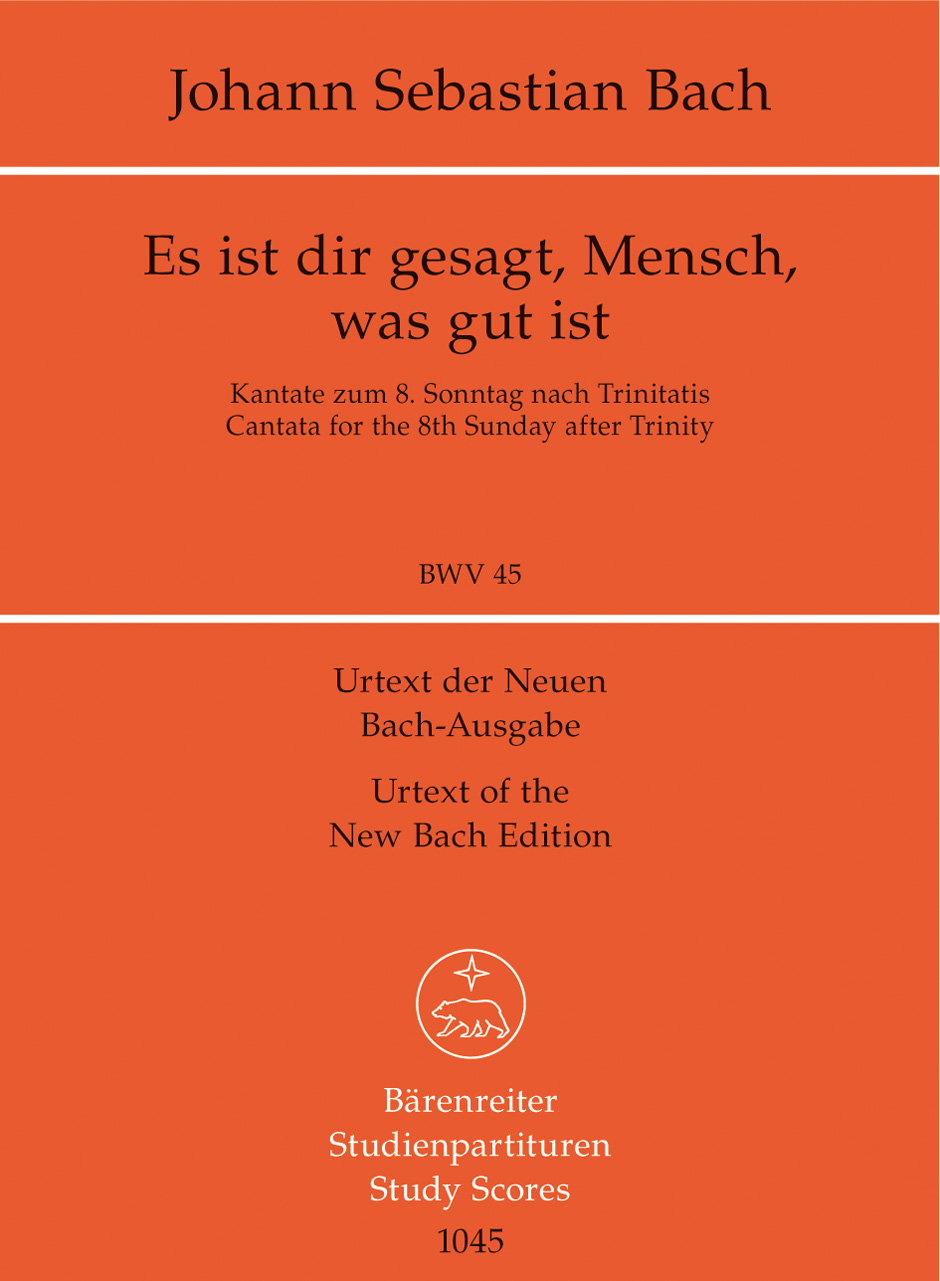 Es ist dir Gesagt, Mensch, was gut ist - Bach, Johann Sebastian