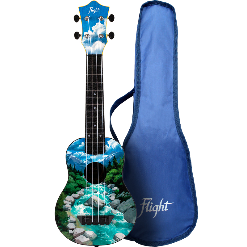 Rejse/Travel sopran Ukulele Flight TUS30 - Slovenia : med taske