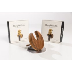 HangWithMe Ukulele Wall Mount - walnut