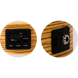 Flight DUC328CEQ Elec Concert Ukulele - Zeb B&S : Includes Gig Bag