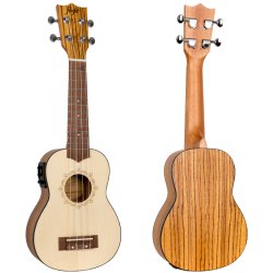 Flight: DUS320CEQ Soprano Electro-Acoustic Ukulele (With Bag)