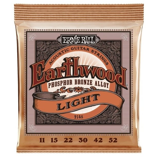 Ernie Ball 2148 Earthwood Phosphor Bronze Light 11-52