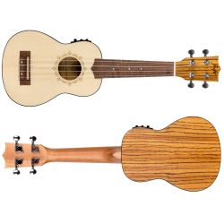 Flight: DUS320CEQ Soprano Electro-Acoustic Ukulele (With Bag)