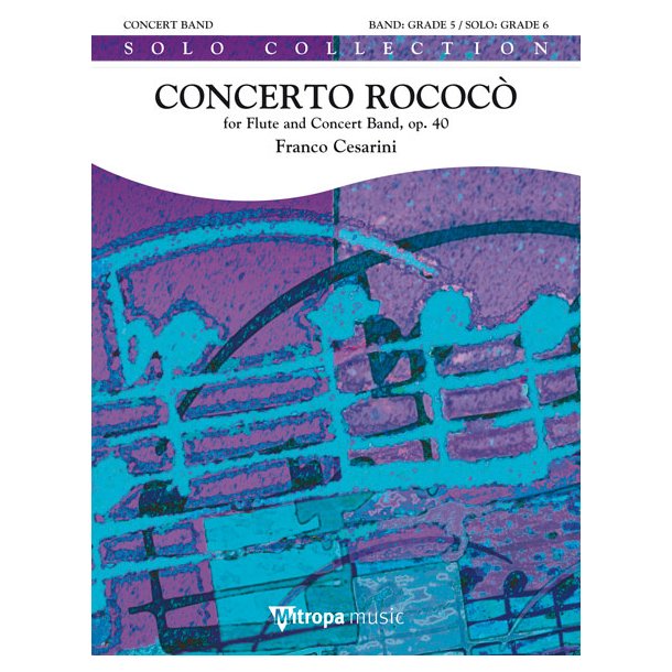 Concerto Rococ&ograve; : for Flute and Concert Band, op. 40