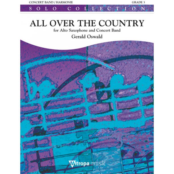 All Over the Country : for Alto Saxophone and Concert Band