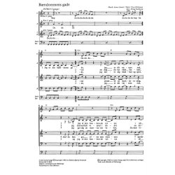 BARNDOMMENS GADE,  SATB+KLAV