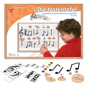 Die Notentafel : Ein magnetisches Lernspiel als Begleiter für den Musikunterricht ab 5 Jahren