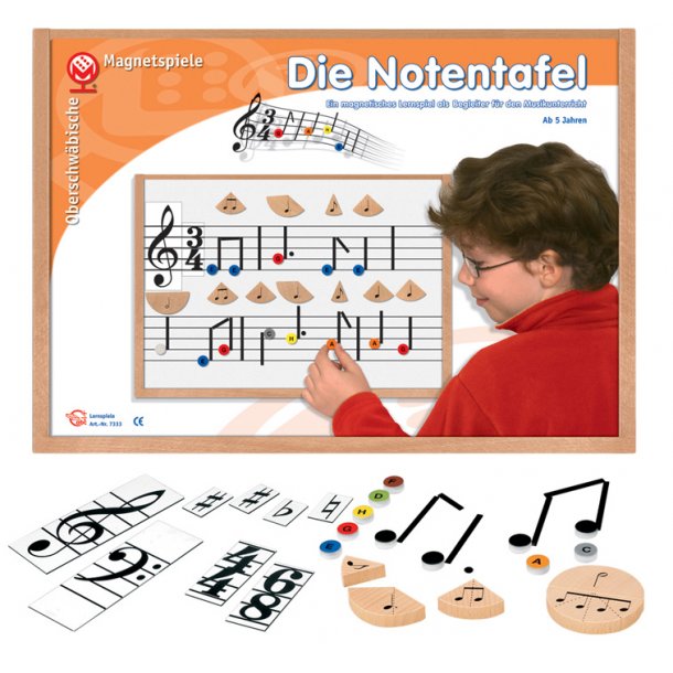 Die Notentafel : Ein magnetisches Lernspiel als Begleiter f&uuml;r den Musikunterricht ab 5 Jahren