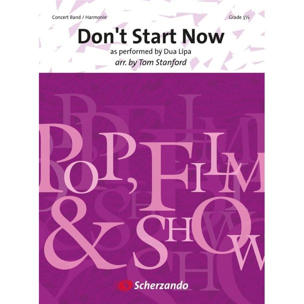 Don't Start Now : as performed by Dua Lipa