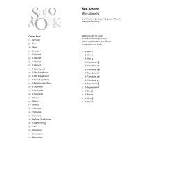 Sax Amore : featuring All Saxophones