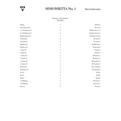 Sinfonietta No. 1