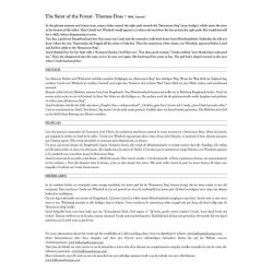 The Saint of the Forest