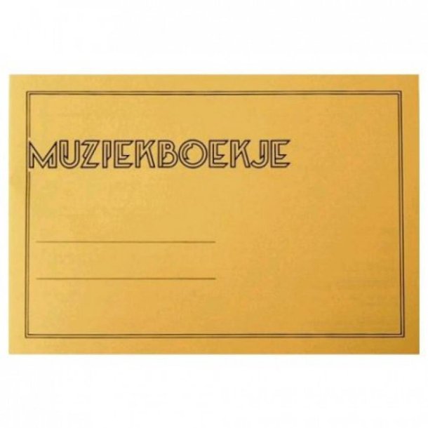 Muziekschrift 6 Balks  ( Geel )