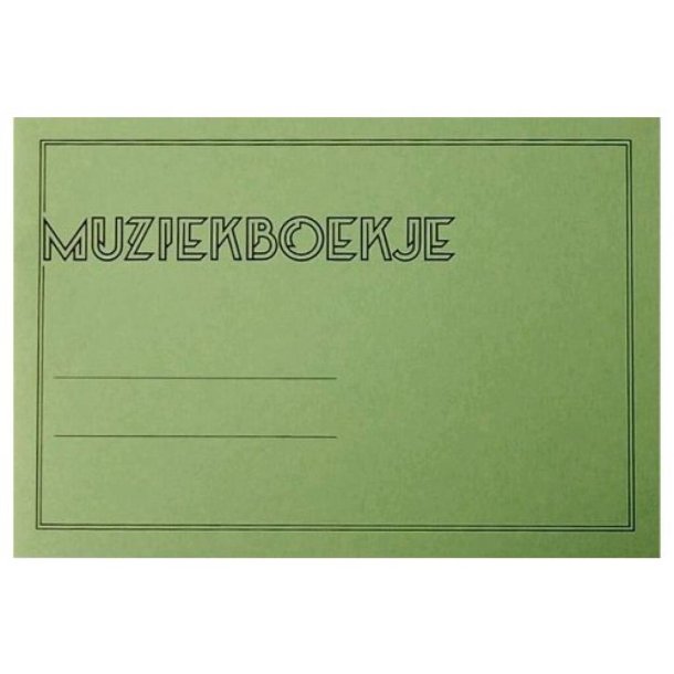Muziekschrift 6 Balks Doorschoten ( Groen ) : Muzieklijntjes/schrijflijntjes