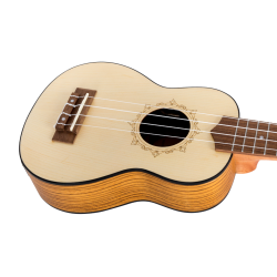 Flight: DUS320CEQ Soprano Electro-Acoustic Ukulele (With Bag)