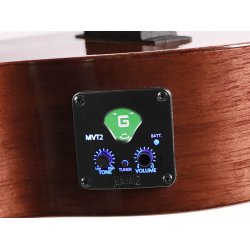 Mahalo Java Series Concert Elec Ukulele - Vintage Natural With gig bag