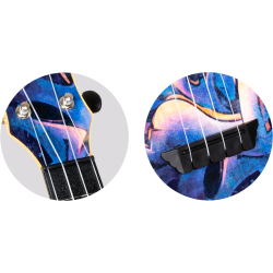 Flight Travel Ukulele - Graffiti, TUS40 ABS 