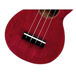 Mahalo Slimline Series Soprano Ukulele - Red