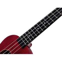 Mahalo Slimline Series Soprano Ukulele - Red