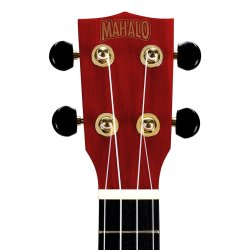Mahalo Slimline Series Soprano Ukulele - Red