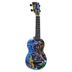 Mahalo Art Series soprano ukulele GRAFITI